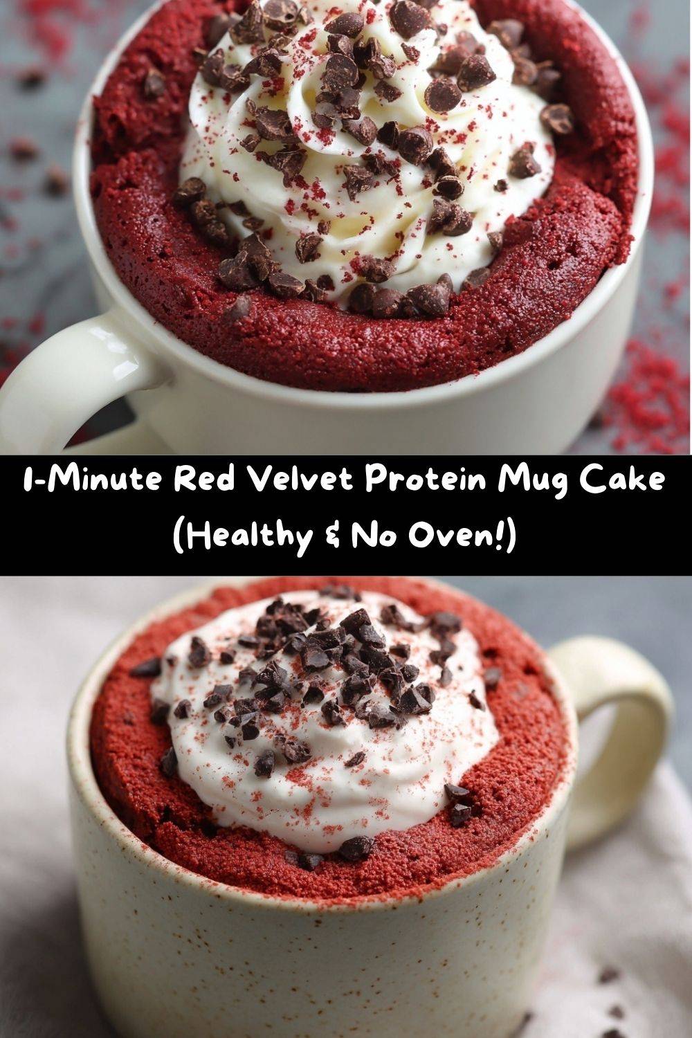 1-Minute Red Velvet Protein Mug Cake