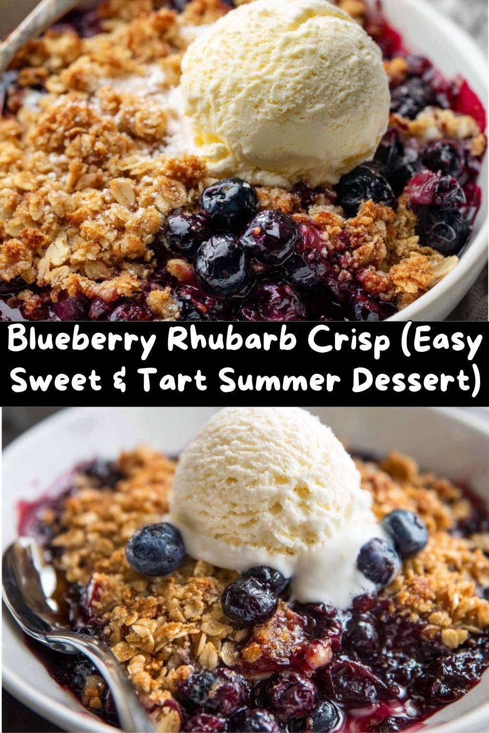 Blueberry-Rhubarb Crisp