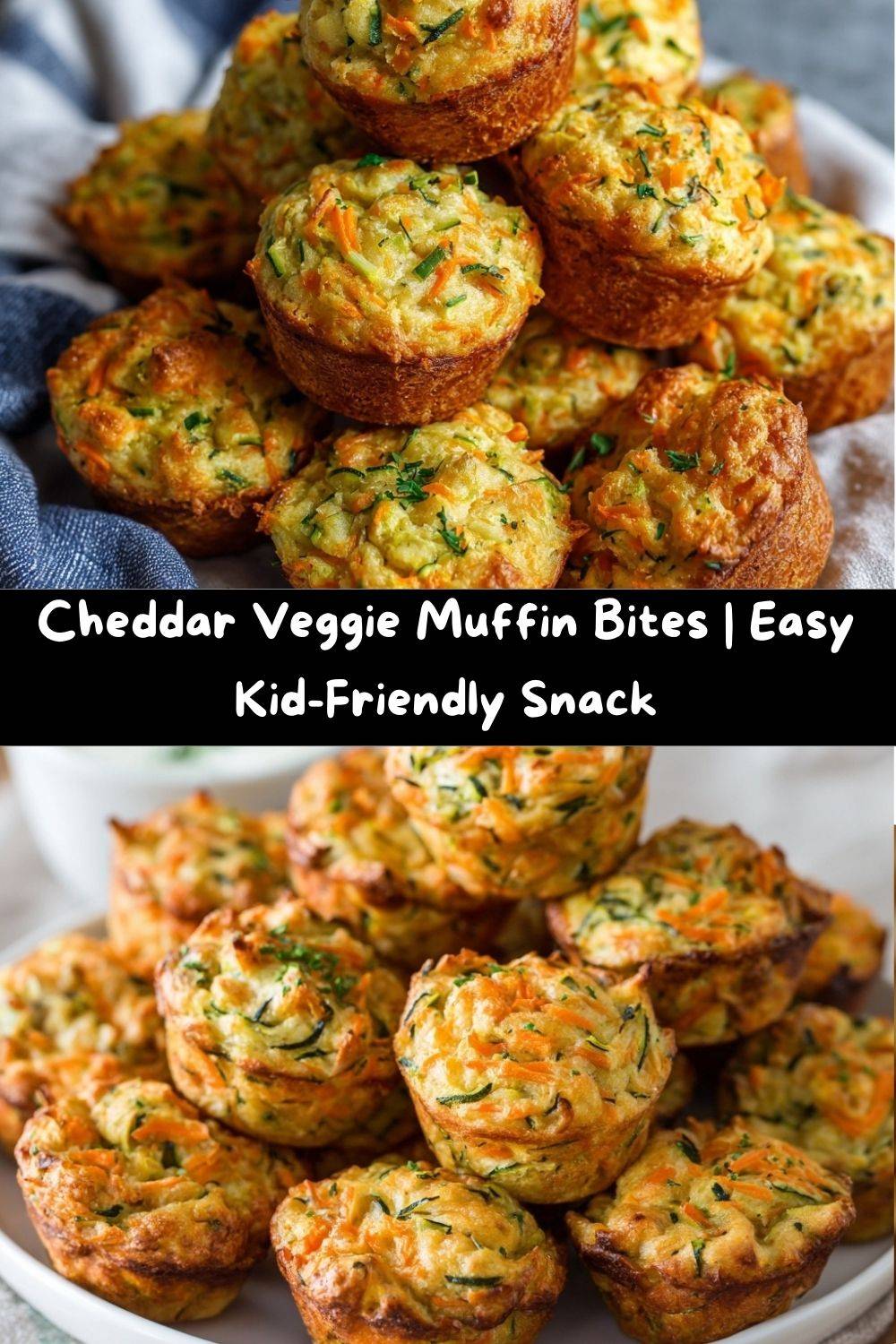 Cheddar Veggie Muffin Bites