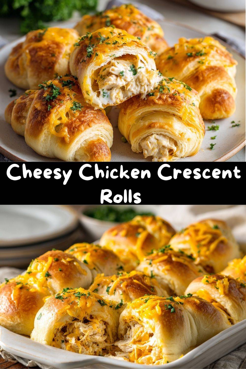 Cheesy Chicken Crescent Rolls