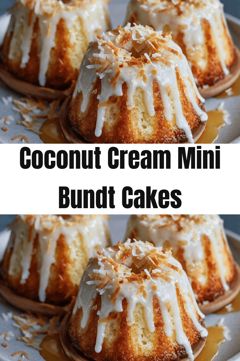 Coconut Cream Mini Bundt Cakes