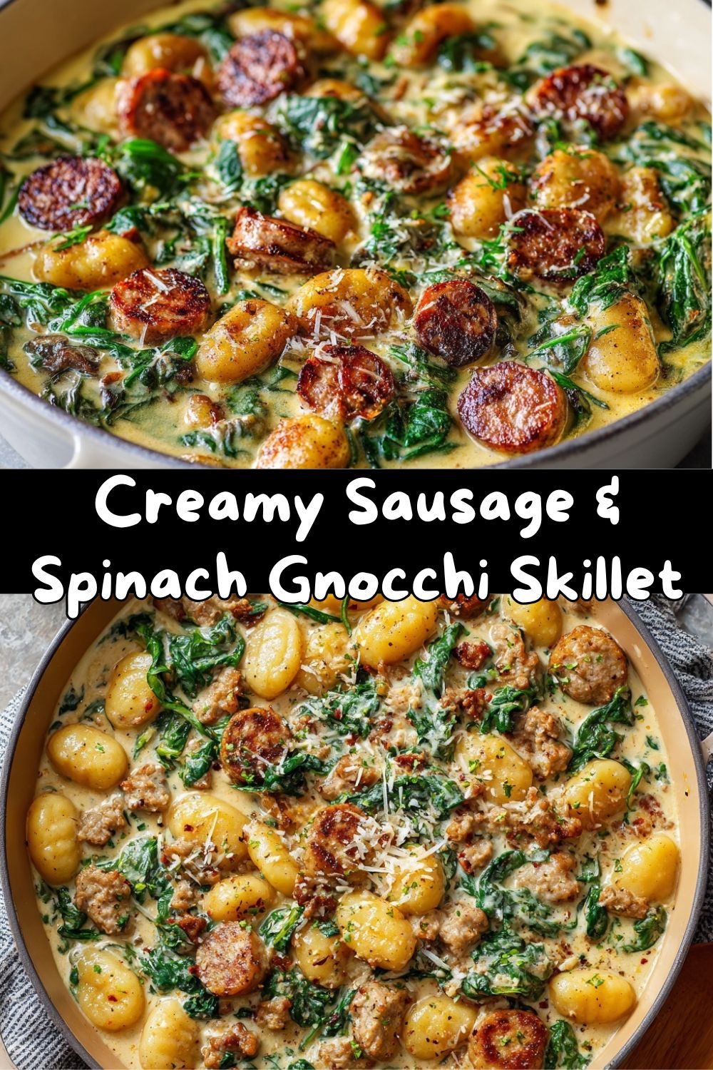 Creamy Spinach & Sausage Gnocchi