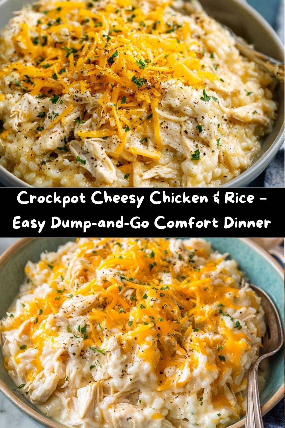 Crockpot Cheesy Chicken and Rice