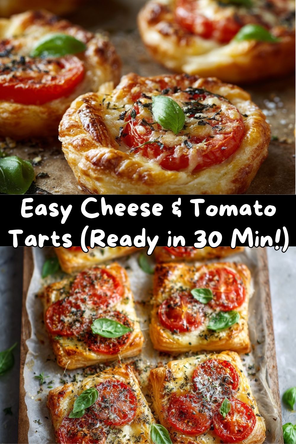 Easy Cheese and Tomato Tarts
