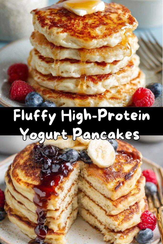 High-Protein Yogurt Pancakes : Fluffy, Filling & Made with Greek Yogurt ...