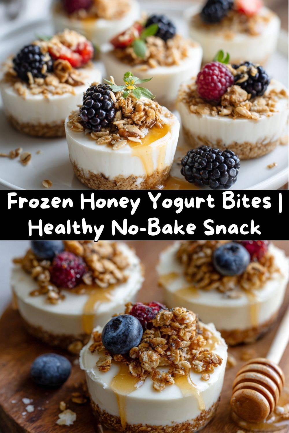 Frozen Honey Yogurt Bites