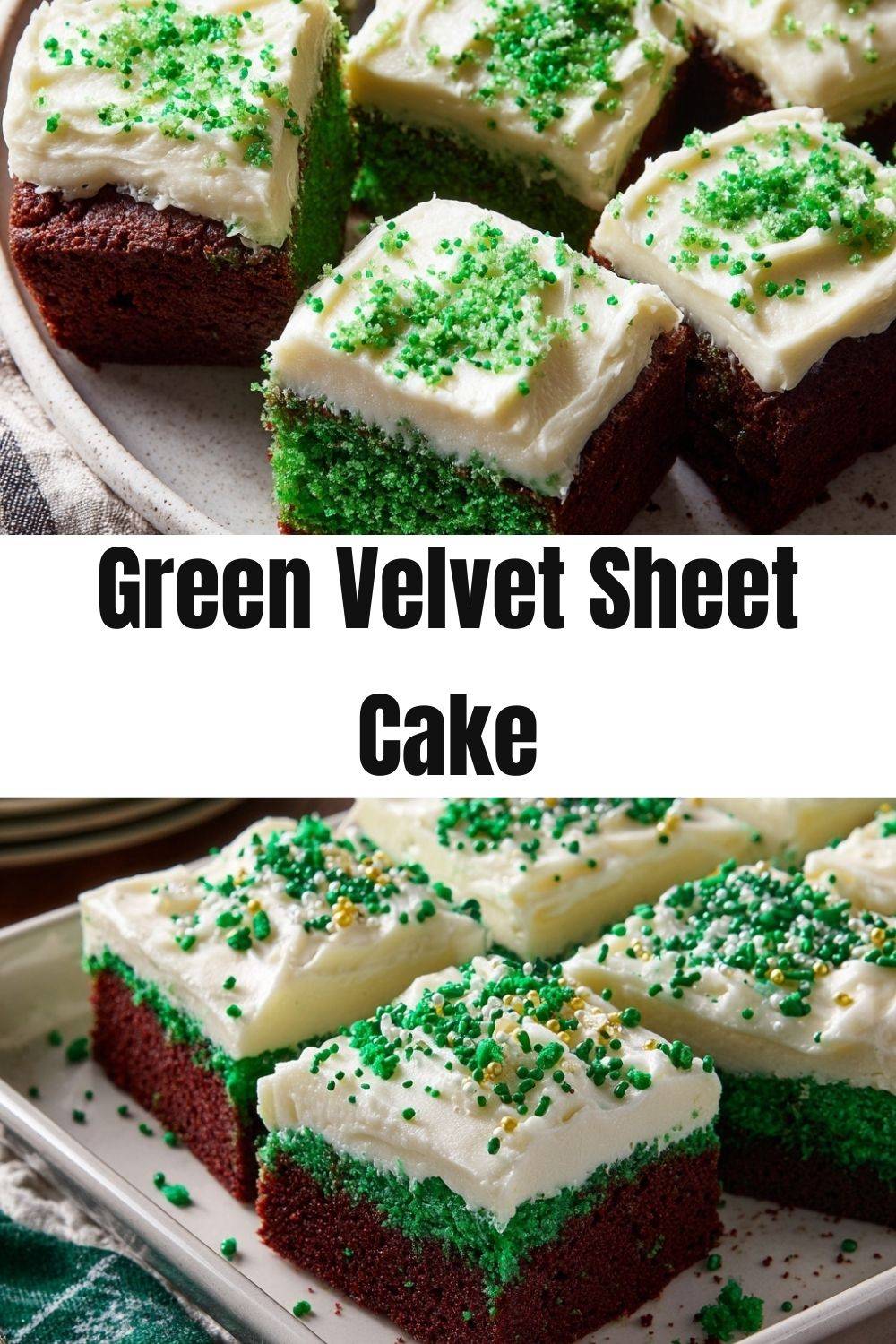 Green Velvet Sheet Cake