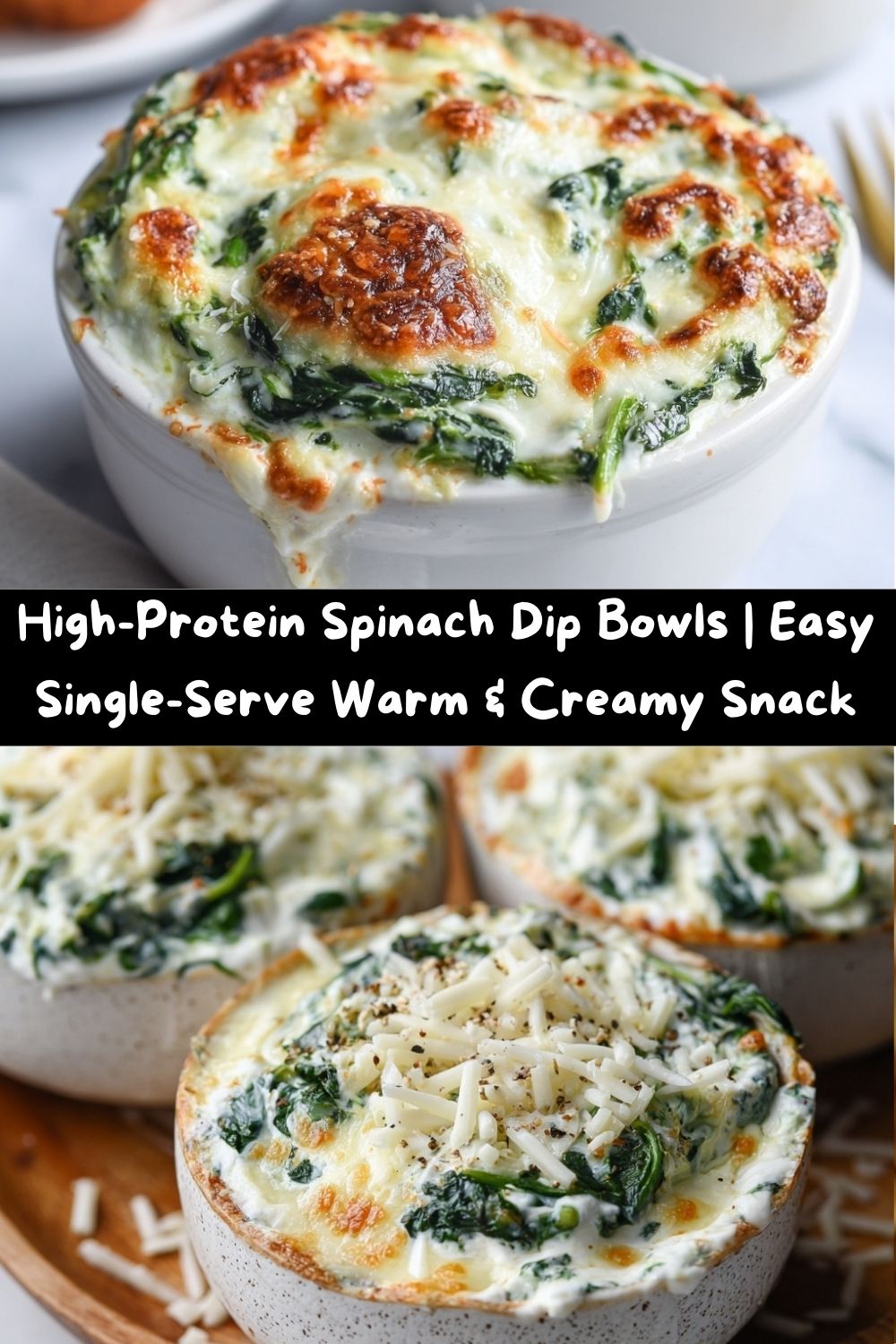 High-Protein Spinach Dip Bowls