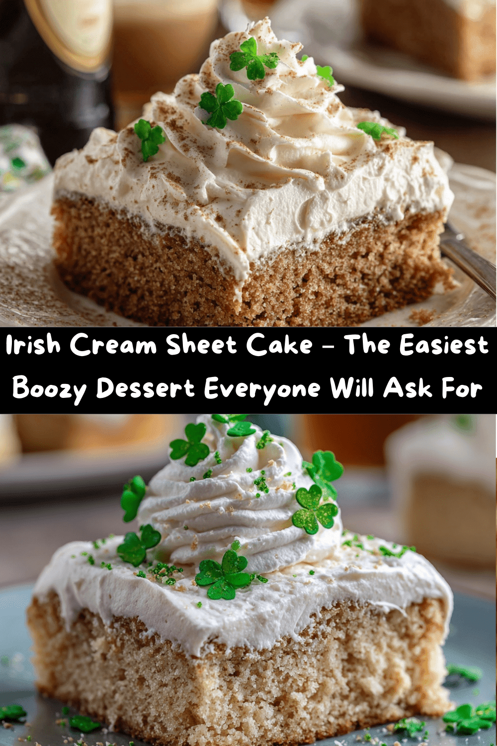 Irish Cream Sheet Cake