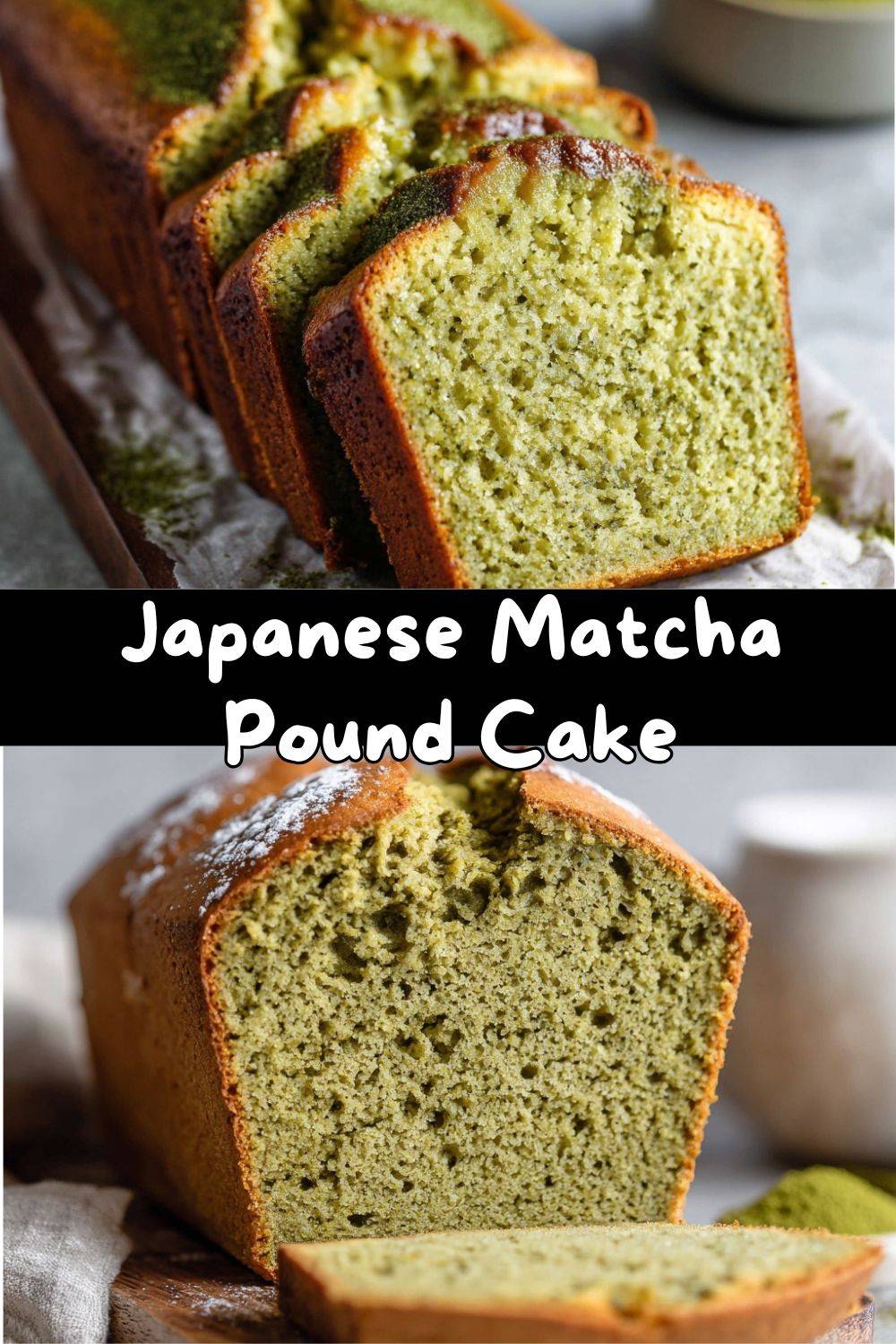 Japanese Matcha Pound Cake
