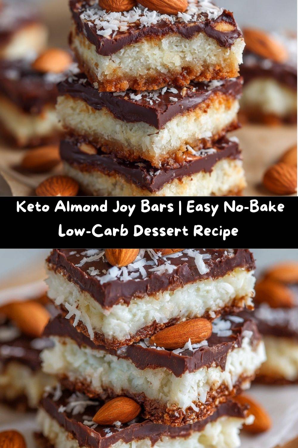 Keto Almond Joy Bars