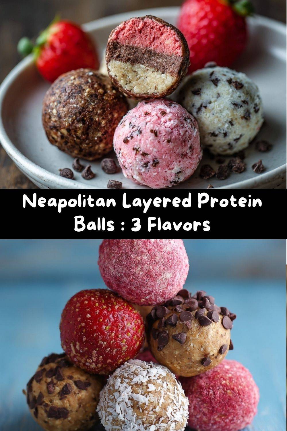 Neapolitan Layered Protein Balls