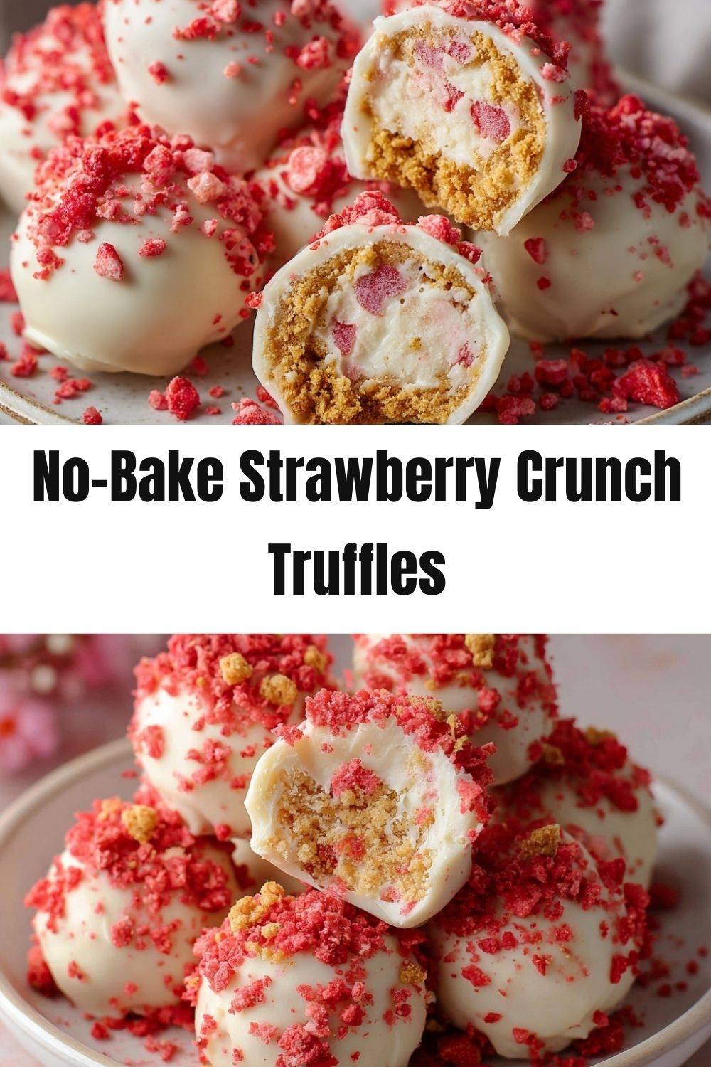 Strawberry Crunch Truffles