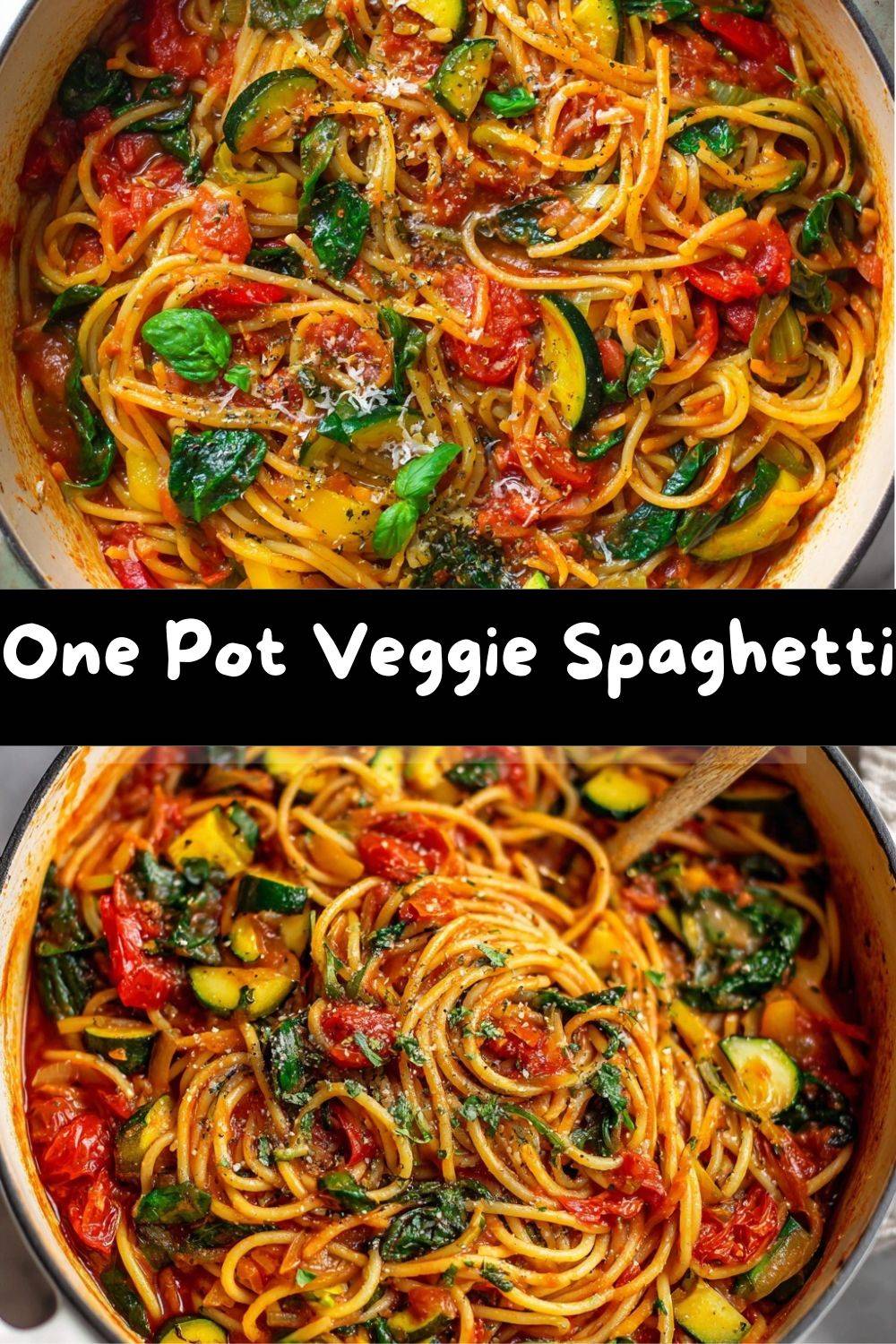 One Pot Veggie Spaghetti