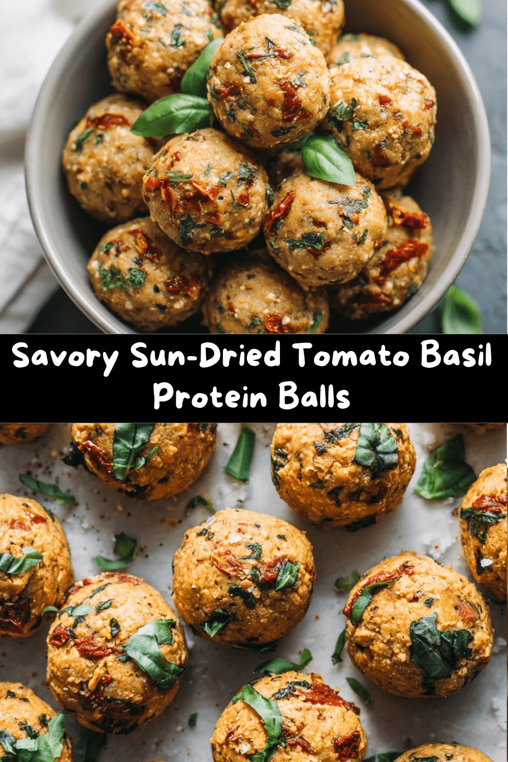 Savory Sun-Dried Tomato Basil Protein Balls