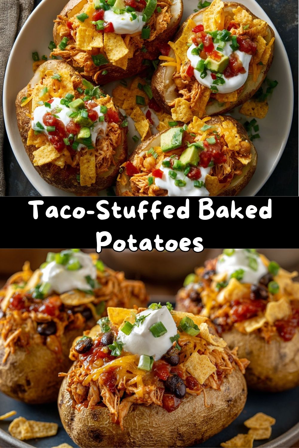 Taco-Stuffed Baked Potatoes