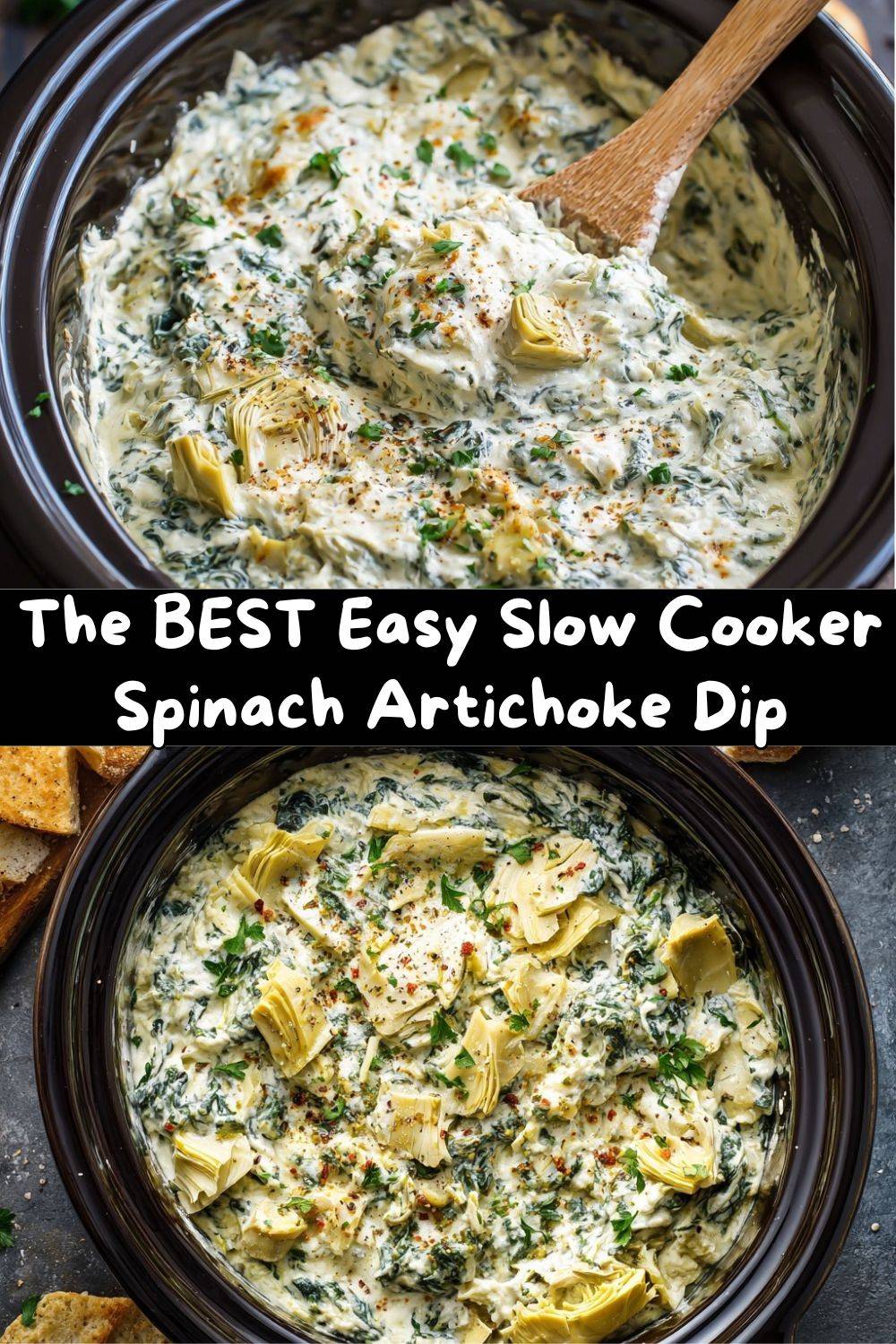 Slow Cooker Spinach Artichoke Dip