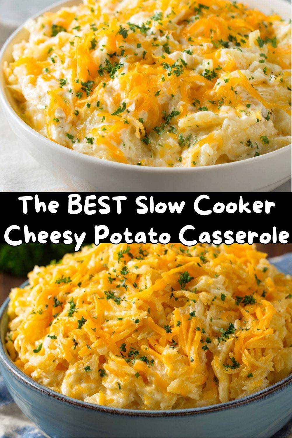 The BEST Slow Cooker Cheesy Potato Casserole
