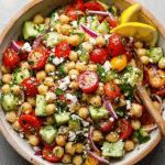 Chickpea Cucumber Tomato Salad