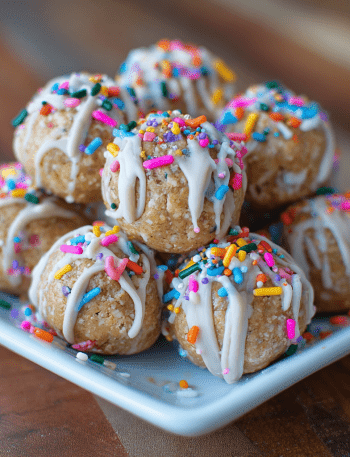 Cake Batter Protein Balls