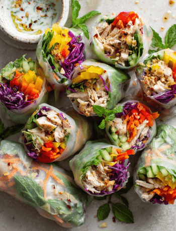 Fresh Savory Rice Paper Rolls