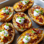 Crispy Loaded Potato Skins Recipe
