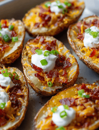 Crispy Loaded Potato Skins Recipe