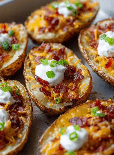 Crispy Loaded Potato Skins Recipe