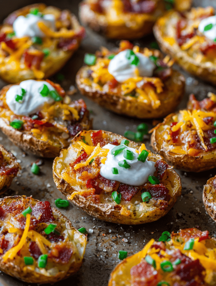 Cheesy Game Day Potato Skins