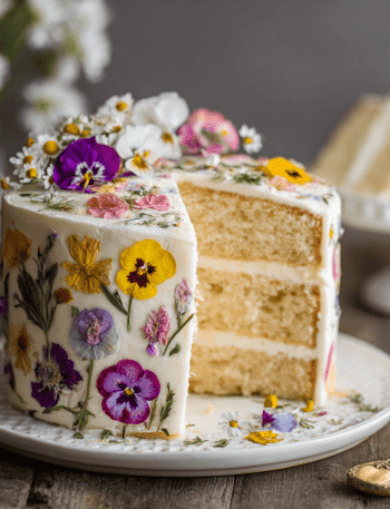 Flower Lemon Cake