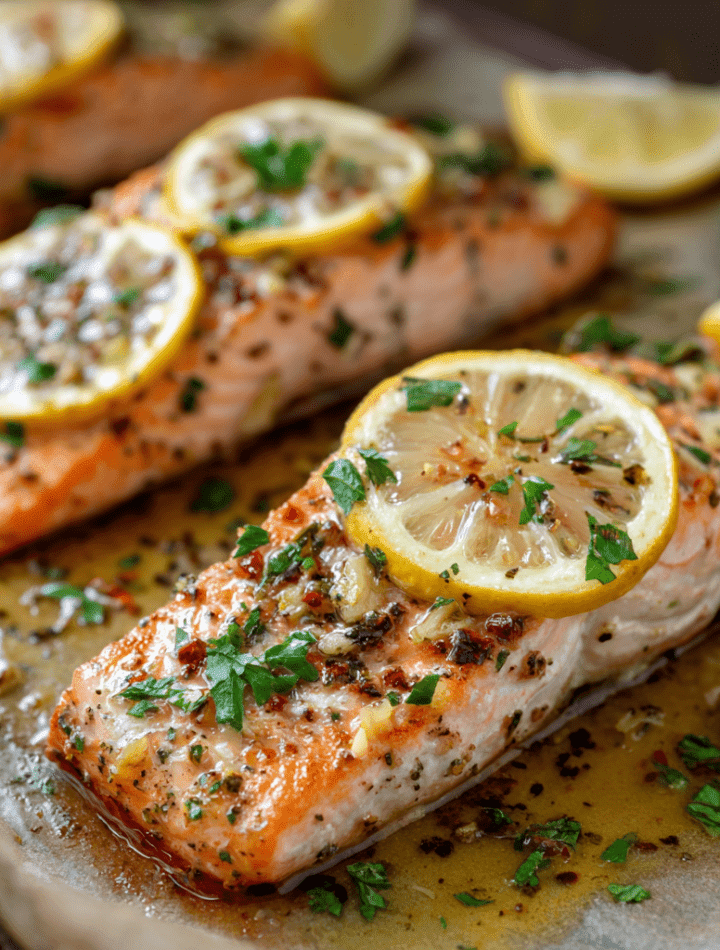 Easy Lemon Garlic Baked Salmon