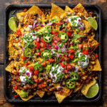 Tex-Mex Vegetarian Sheet Pan Nachos