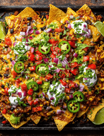 Tex-Mex Vegetarian Sheet Pan Nachos