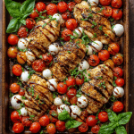 Sheet Pan Chicken Caprese Bake