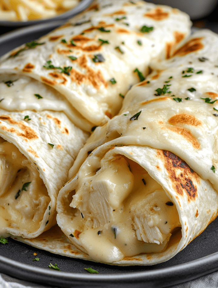 Garlic Chicken Wraps