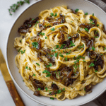 Creamy Vegan Caramelized Onion Pasta