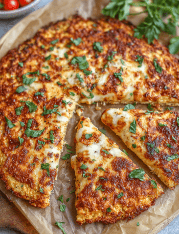 3-Ingredient Cottage Cheese Pizza Crust