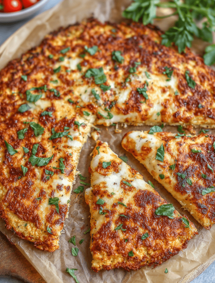 3-Ingredient Cottage Cheese Pizza Crust