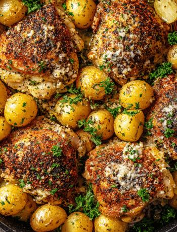 Garlic Parmesan Chicken and Potatoes