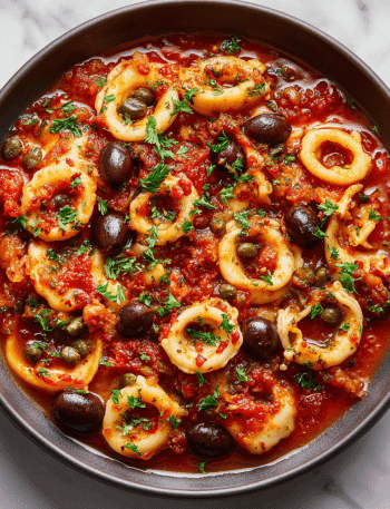 Easy Calamari Puttanesca Recipe