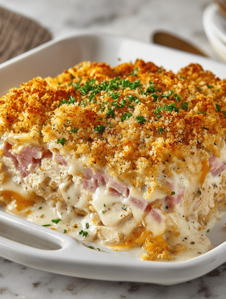 Easy Chicken Cordon Bleu Casserole
