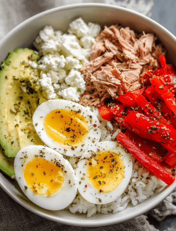 Protein-Packed Tuna & Avocado Rice Bowl