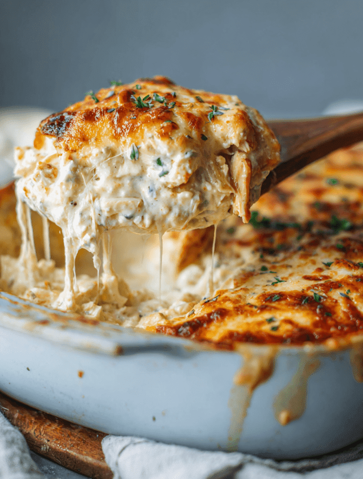 Creamy Chicken & Cottage Cheese Bake