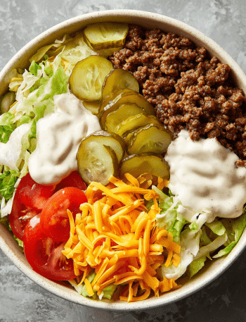Big Mac-Style Protein Bowls
