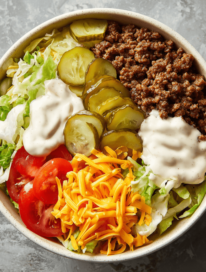 Big Mac-Style Protein Bowls