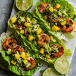 Shrimp Tacos with Mango Avocado Salsa