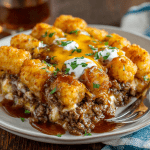 Cheesy Beef Tater Tot Casserole