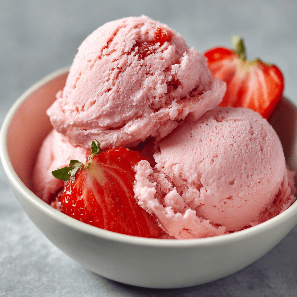 Fresh Strawberry Frozen Yogurt
