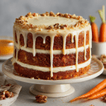 Carrot Cake with Cream Cheese Drip