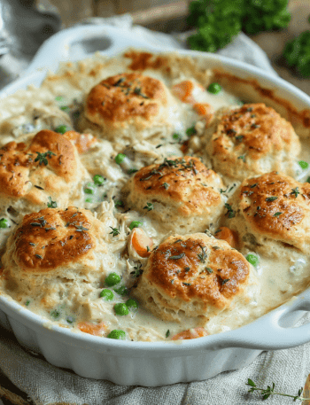Creamy Chicken & Biscuit Bake